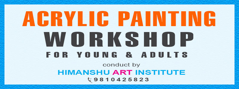 Online Acrylic Painting Workshop for Young and Adults in Delhi