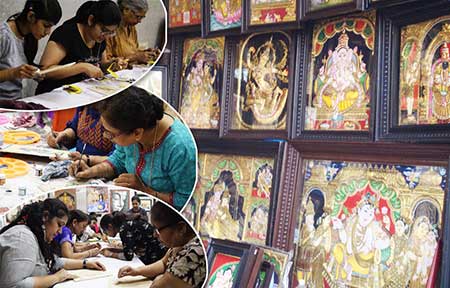 Tanjore Painting Workshop for Corporate