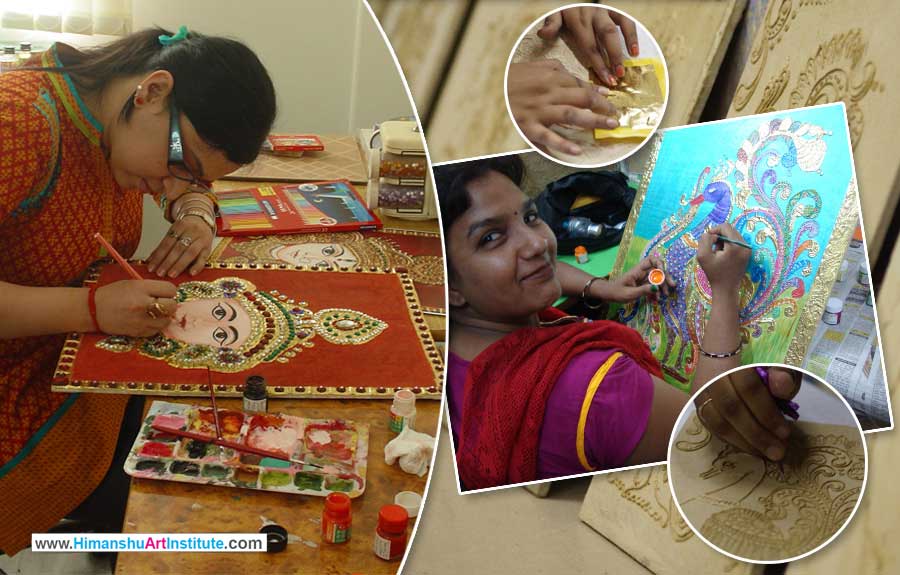 Online Tanjore Painting Workshop for Foreigners in Delhi