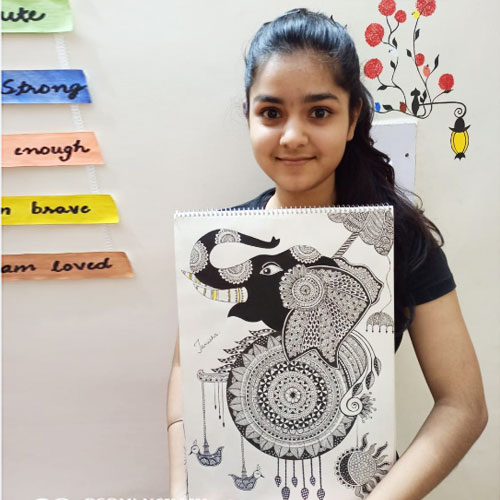 All India Online Art Competition - Creativity with Positivity of Drawing, Painting, Art & Craft, Photography, Digital Painting, Organised by Himanshu Art Institute, Winner Tanisha Gupta from Uttar Pradesh