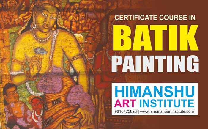Indian Art Classes, Professional Certificate Course in Batik Painting, Batik Painting Classes