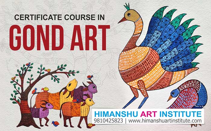 Indian Art Classes, Professional Certificate Course in Gond Art Painting, Gond Art Painting Classes