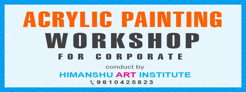 Online Acrylic Painting Workshop for Corporate in All India