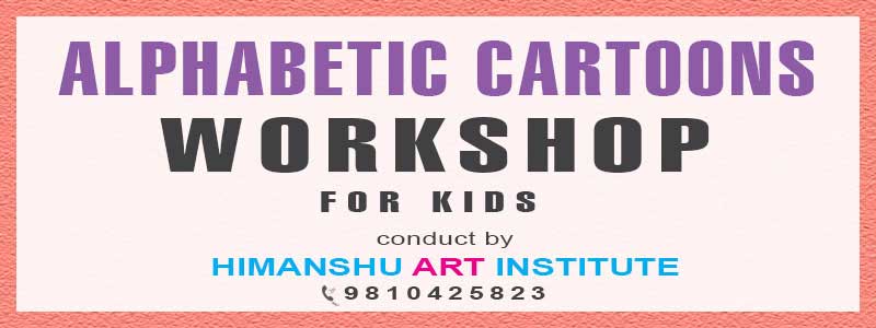 Online Alphabetic Cartoons Workshop for Kids in Delhi