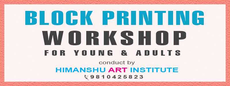 Online Block Printing Workshop for Young and Adults in Delhi