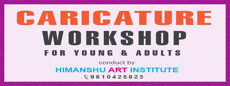 Online Caricature Drawing Workshop for Young and Adults in Delhi