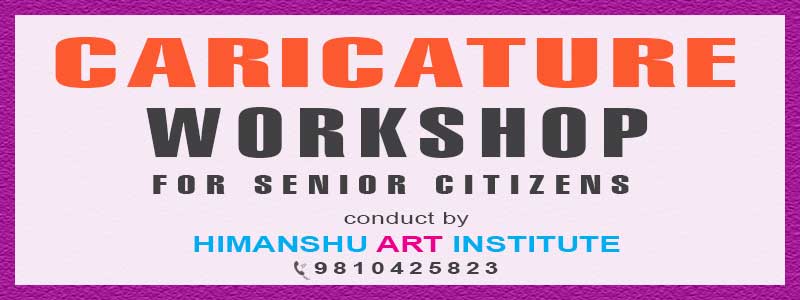 Online Caricature Drawing Workshop for Senior Citizens in Delhi
