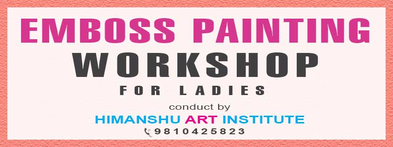 Online Emboss Painting Workshop for Ladies in Delhi