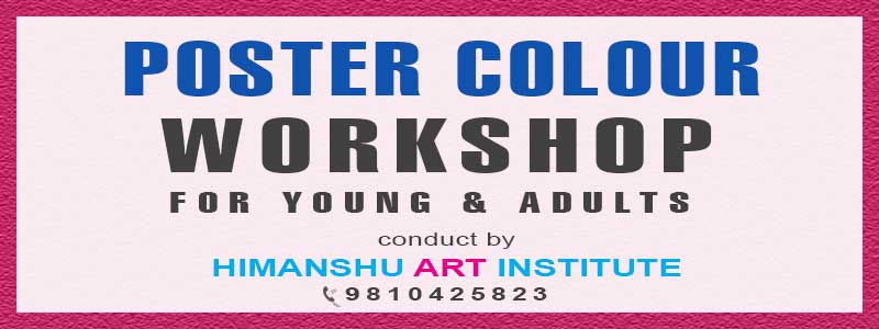 Online Poster Colour Workshop for Young and Adults in Delhi