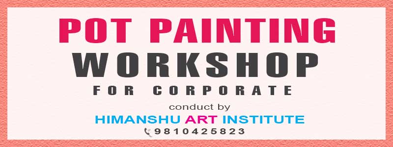 Online Pot Painting Workshop for Corporate in Delhi
