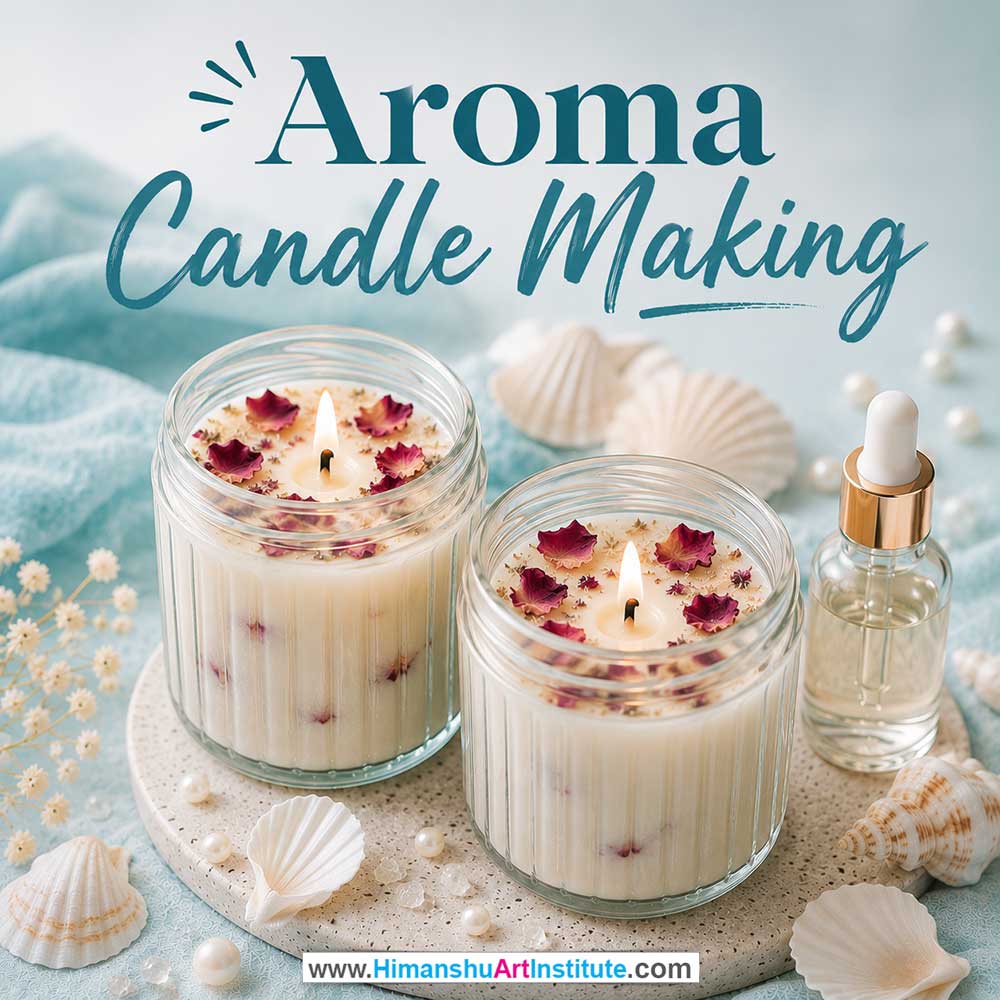 Aroma Candle Making Workshop for Young and Adults in Delhi, Online Aroma Candle Making Workshp for Young and Adults, Best Art & Craft Workshop for Adults near Me