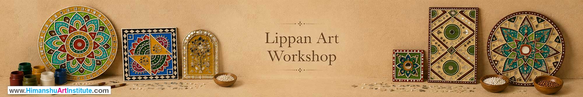 Lippan Art Workshop for Young and Adults in Delhi, Online Lippan Art Workshop, Lippan Art Workshop Near Me, Art & Craft Workshop for Adults, Himanshu Art Institute