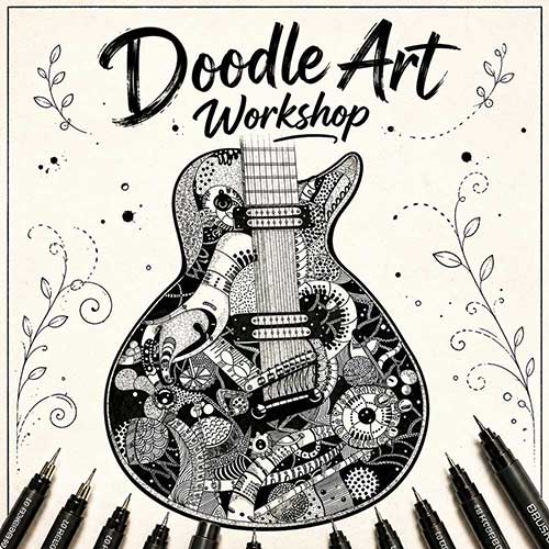 Online Doodle Art Workshop, Doodle Art Workshop for Adults, Doodle Art Workshop Near Me, Art & Craft Workshops for Adults, Best Doodle Art Workshop in Delhi, India, Himanshu Art Institute