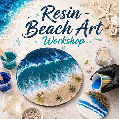 Online Resin Beach Art Workshop, Resin Beach Art Workshop for Adults, Resin Beach Art Workshop Near Me, Art & Craft Workshops for Adults, Best Resin Beach Art Workshop in Delhi, India, Himanshu Art Institute