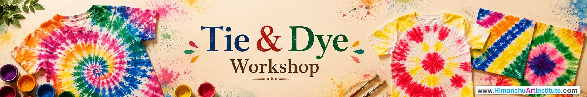 Tie & Dye Workshop for Young and Adults in Delhi, Online Tie & Dye Workshop, Tie & Dye Workshop Near Me, Art & Craft Workshop for Adults, Himanshu Art Institute