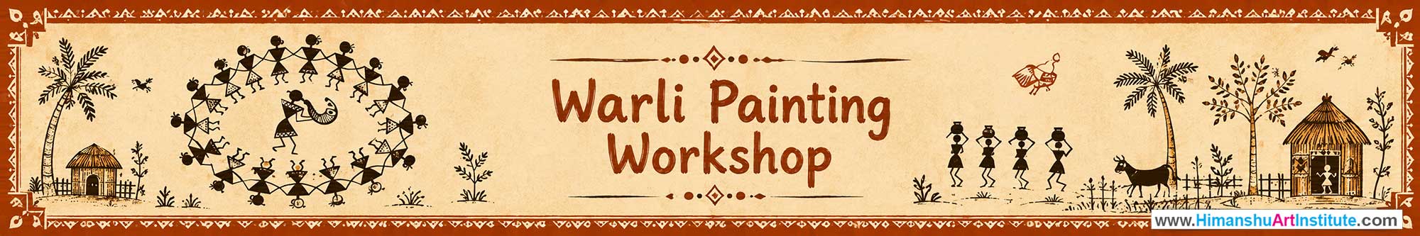 Warli Painting Workshop for Young and Adults in Delhi, Online Warli Painting Workshop, Warli Painting Workshop Near Me, Art & Craft Workshop for Adults, Himanshu Art Institute
