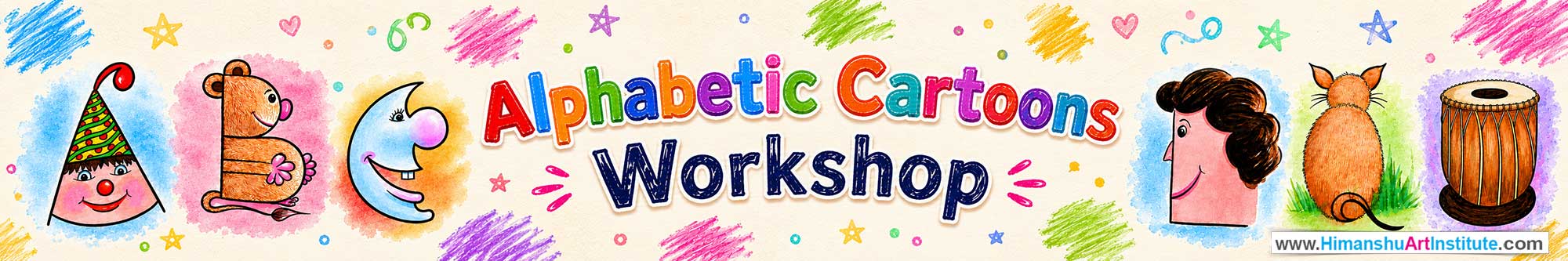 Alphabetic Cartoons Workshop for Kids in Corporate Events,Alphabetic Cartoons Activity for Kids in Corporate Events, Art & Craft Activity for Kids in Corporate Events, Corporate Family Day Kids Activity, Alphabetic Cartoons Fair Activity for Kids, Children Stall Activity, Alphabetic Cartoons Fun Activity for Kids in Corporate Events, Himanshu Art Institute