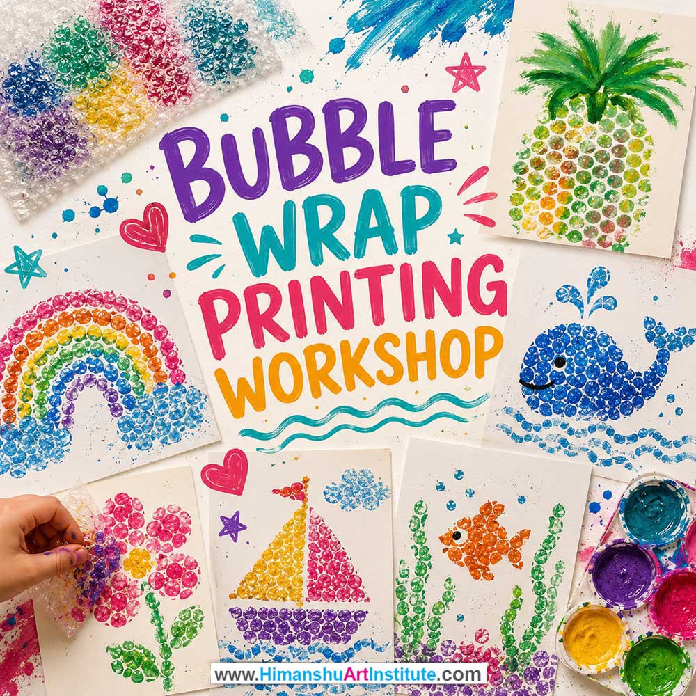 Bubble Wrap Printing Workshop for Kids in Corporate Events Bubble Wrap Printing Workshop for Kids in Corporate Events,Bubble Wrap Printing Activity for Kids in Corporate Events, Art & Craft Activity for Kids in Corporate Events, Corporate Family Day Kids Activity, Children Stall Activity, Bubble Wrap Printing Fun Activity for Kids in Corporate Events, Himanshu Art Institute