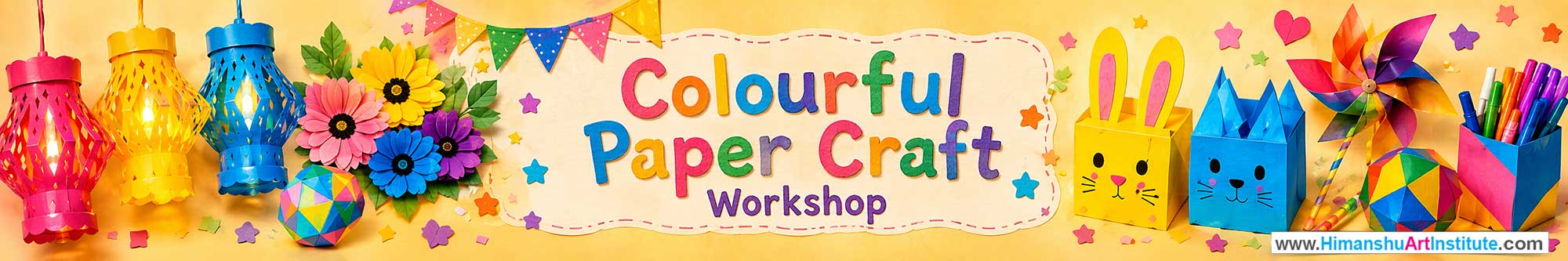 Colourful Paper Craft Workshop for Kids in Corporate Events,Colourful Paper Craft Activity for Kids in Corporate Events, Art & Craft Activity for Kids in Corporate Events, Corporate Family Day Kids Activity, Colourful Paper Craft Fair Activity for Kids, Children Stall Activity, Colourful Paper Craft Fun Activity for Kids in Corporate Events, Himanshu Art Institute