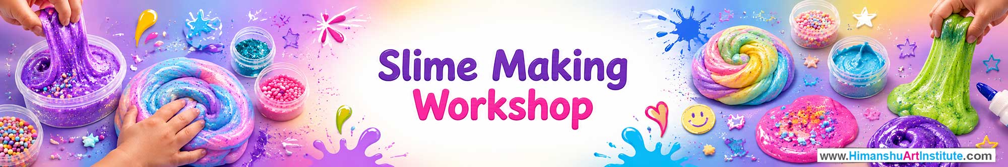 Slime Making Workshop for Kids in Corporate Events,Slime Making Activity for Kids in Corporate Events, Art & Craft Activity for Kids in Corporate Events, Corporate Family Day Kids Activity, Slime Making Fair Activity for Kids, Children Stall Activity, Slime Making Fun Activity for Kids in Corporate Events, Himanshu Art Institute