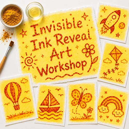 Corporate Invisible Ink Reveal Workshop, Invisible Ink Reveal Workshop for Corporate Kids, Art & Craft Workshops for Corporate  Kids, DIY Workshop for Corporate Kids, Invisible Ink Reveal Activity for Corporate KIds, DIY Activities for Corporate Kids, Best Invisible Ink Reveal Workshop for Corporate in Delhi, Gurugram, Gurgaon, Noida, India, Himanshu Art Institute