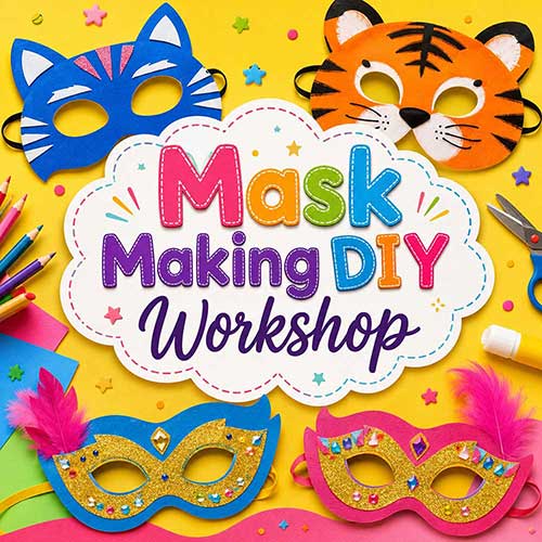 Corporate Mask Making DIY Workshop, Mask Making DIY Workshop for Corporate Kids, Art & Craft Workshops for Corporate  Kids, DIY Workshop for Corporate Kids, Mask Making DIY Activity for Corporate KIds, DIY Activities for Corporate Kids, Best Mask Making DIY Workshop for Corporate in Delhi, Gurugram, Gurgaon, Noida, India, Himanshu Art Institute