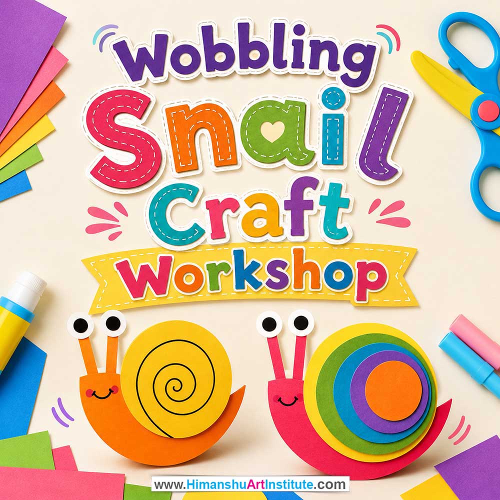 Wobbling Snail Craft Workshop for Kids in Corporate Events Wobbling Snail Craft Workshop for Kids in Corporate Events,Wobbling Snail Craft Activity for Kids in Corporate Events, Art & Craft Activity for Kids in Corporate Events, Corporate Family Day Kids Activity, Children Stall Activity, Wobbling Snail Craft Fun Activity for Kids in Corporate Events, Himanshu Art Institute