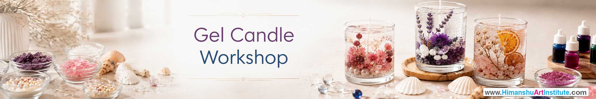 Gel Candle Workshop for Corporate Companies, Gel Candle Workshop for Corporate Employees, Gel Candle Workshop for Corporate Clients, Gel Candle Workshop for Office Events, Art & Craft Activity for Corporate Companies, Himanshu Art Institute