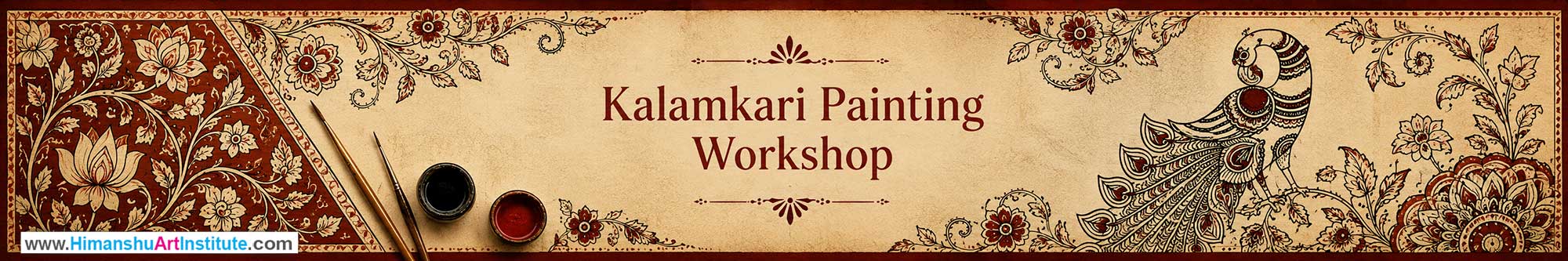Kalamkari Painting Workshop for Corporate Companies, Kalamkari Painting Workshop for Corporate Employees, Kalamkari Painting Workshop for Corporate Clients, Kalamkari Painting Workshop for Office Events, Art & Craft Activity for Corporate Companies, Himanshu Art Institute