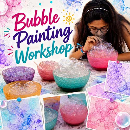 Corporate Bubble Painting Workshop, Bubble Painting Workshop for Corporate, Art & Craft Workshops for Corporate, DIY Workshop for Corporate, Bubble Painting Activity for Corporate, DIY Activities for Corporate, Best Bubble Painting Workshop for Corporate in Delhi, Gurugram, Gurgaon, Noida, India, Himanshu Art Institute