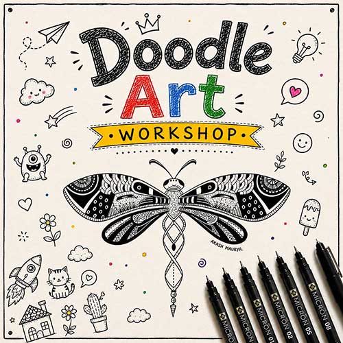 Corporate Doodle Art Workshop, Doodle Art Workshop for Corporate, Art & Craft Workshops for Corporate, DIY Workshop for Corporate, Doodle Art Activity for Corporate, DIY Activities for Corporate, Best Doodle Art Workshop for Corporate in Delhi, Gurugram, Gurgaon, Noida, India, Himanshu Art Institute
