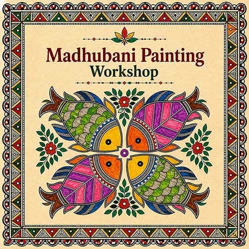 Corporate Madhubani Painting Workshop, Madhubani Painting Workshop for Corporate, Art & Craft Workshops for Corporate, DIY Workshop for Corporate, Madhubani Painting Activity for Corporate, DIY Activities for Corporate, Best Madhubani Painting Workshop for Corporate in Delhi, Gurugram, Gurgaon, Noida, India, Himanshu Art Institute