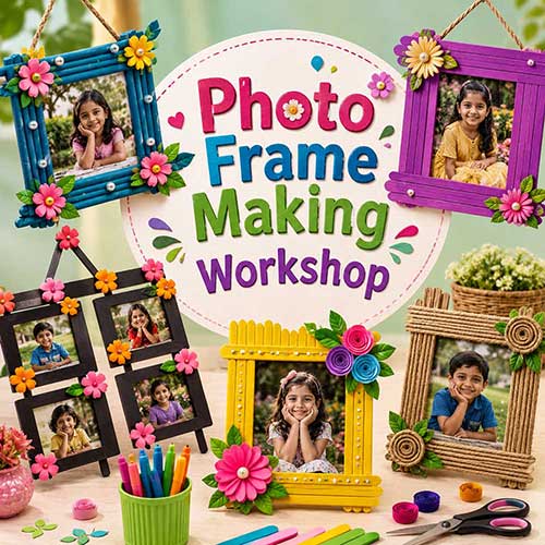 Corporate Photo Frame Making Workshop, Photo Frame Making Workshop for Corporate, Art & Craft Workshops for Corporate, DIY Workshop for Corporate, Photo Frame Making Activity for Corporate, DIY Activities for Corporate, Best Photo Frame Making Workshop for Corporate in Delhi, Gurugram, Gurgaon, Noida, India, Himanshu Art Institute