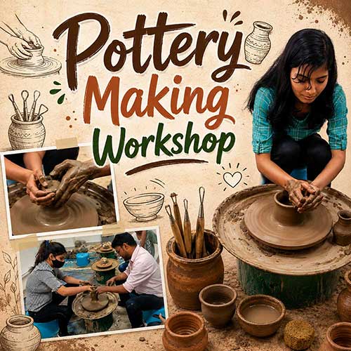 Corporate Pottery Making Workshop, Pottery Making Workshop for Corporate, Art & Craft Workshops for Corporate, DIY Workshop for Corporate, Pottery Making Activity for Corporate, DIY Activities for Corporate, Best Pottery Making Workshop for Corporate in Delhi, Gurugram, Gurgaon, Noida, India, Himanshu Art Institute