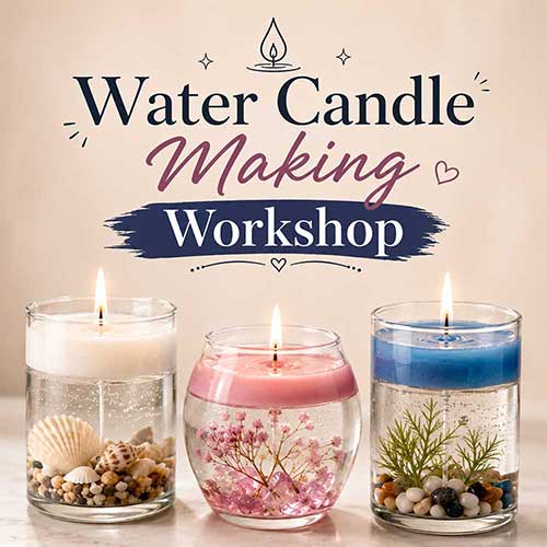 Corporate Water Candle Making Workshop, Water Candle Making Workshop for Corporate, Art & Craft Workshops for Corporate, DIY Workshop for Corporate, Water Candle Making Activity for Corporate, DIY Activities for Corporate, Best Water Candle Making Workshop for Corporate in Delhi, Gurugram, Gurgaon, Noida, India, Himanshu Art Institute