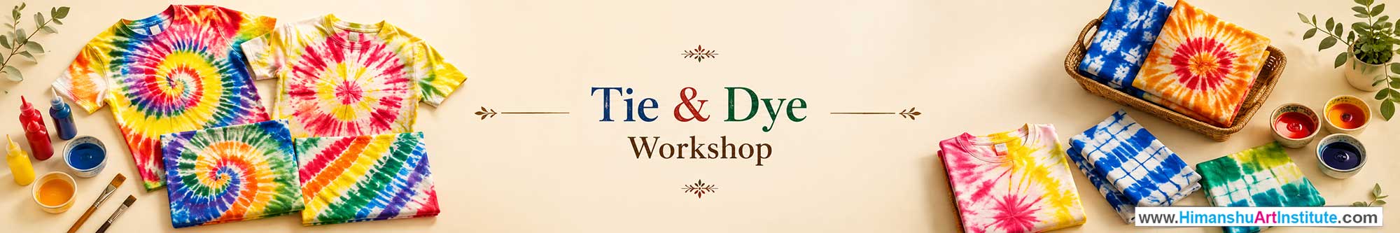 Tie & Dye Workshop for Corporate Companies, Tie & Dye Workshop for Corporate Employees, Tie & Dye Workshop for Corporate Clients, Tie & Dye Workshop for Office Events, Art & Craft Activity for Corporate Companies, Himanshu Art Institute