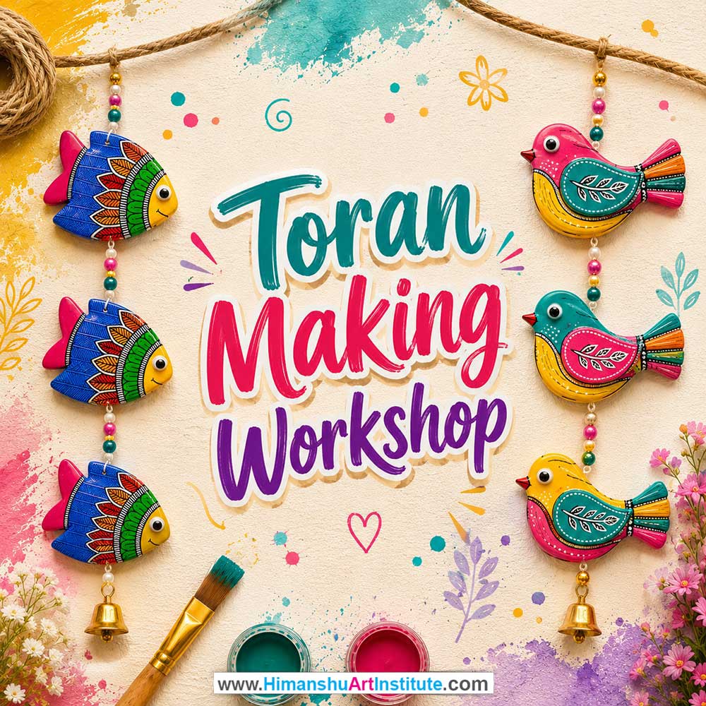Toran Making Workshop for Corporate Companies, Toran Making Workshop for Corporate Employees, Toran Making Workshop for Corporate Clients, Toran Making Workshop for Office Events, Art & Craft Activity for Corporate Companies, Himanshu Art Institute