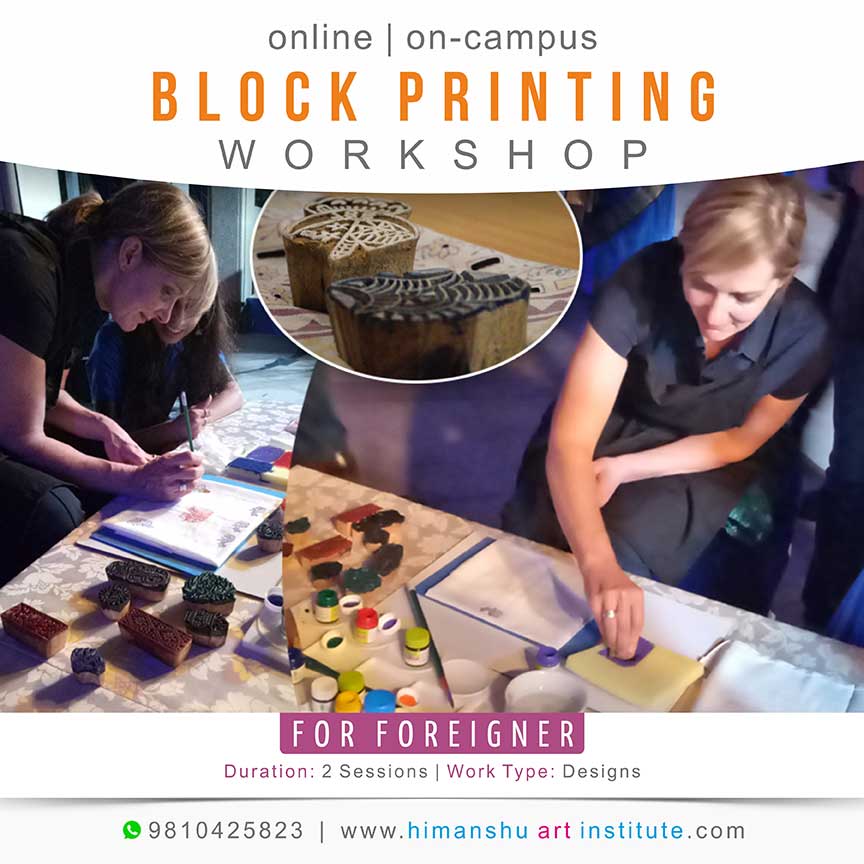Join Online or Offline Block Printing for Foreigners Special