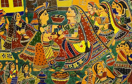 Madhubani Painting Workshop for Foreigner