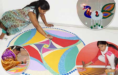 Rangoli Making Workshop for Foreigner