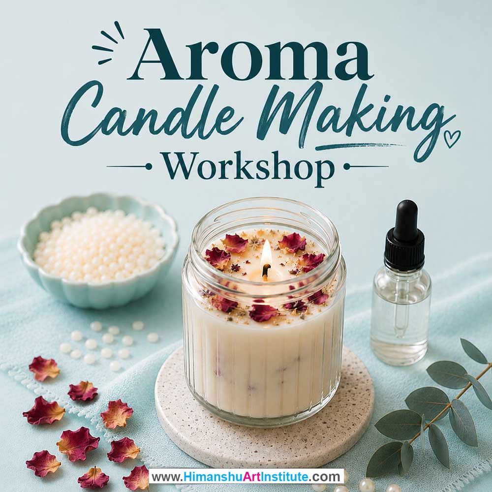Aroma Candle Making Workshop for Women Aroma Candle Making Workshop Women in Delhi, Aroma Candle Making Workshop for Ladies in Delhi, Aroma Candle Making Workshop for Girls in Delhi, Online Aroma Candle Making Workshp for Women, Best Art & Craft Workshop for Ladies near Me