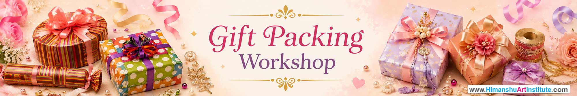 Gift Packing Workshop for Women, Gift Packing Workshop for Ladies, Gift Packing Workshop for Girls in Delhi, Online Gift Packing Workshop for Women, Gift Packing Workshop Near Me, Art & Craft Workshop for Women, Himanshu Art Institute