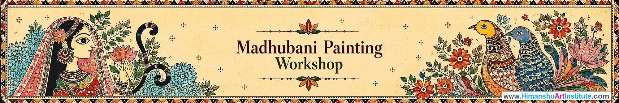 Madhubani Painting Workshop for Women, Madhubani Painting Workshop for Ladies, Madhubani Painting Workshop for Girls in Delhi, Online Madhubani Painting Workshop for Women, Madhubani Painting Workshop Near Me, Art & Craft Workshop for Women, Himanshu Art Institute