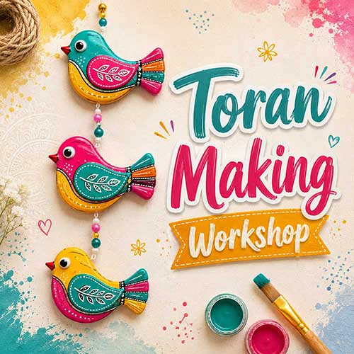 Online Toran Making Workshop, Toran Making Workshop for Women, Toran Making Workshop for Ladies, Art & Craft Workshops for Women, Best Toran Making Workshop for Ladies in Delhi, India, Himanshu Art Institute