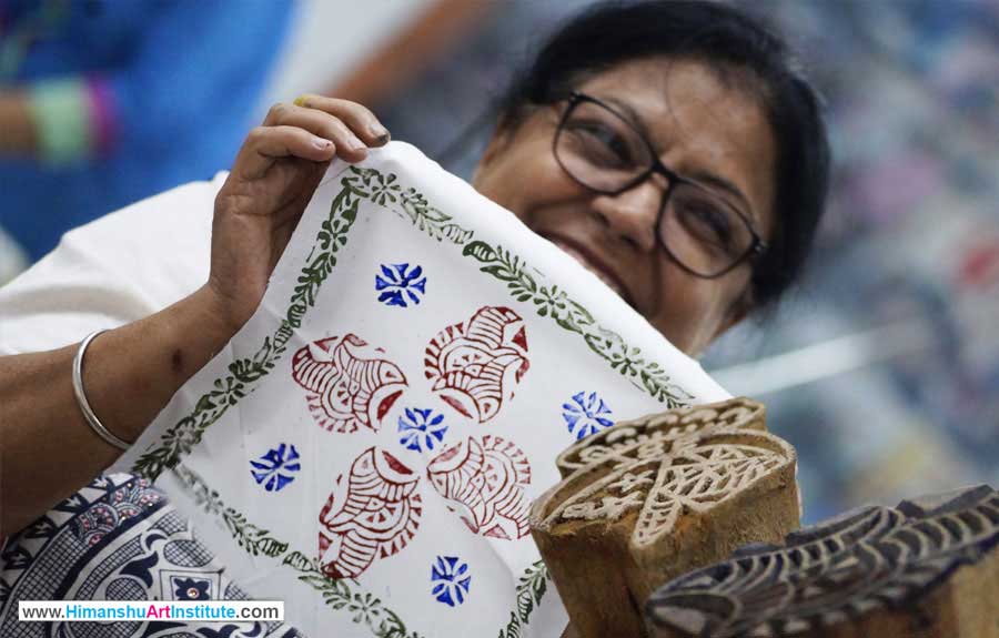 Online Block Printing Workshop for Senior Citizens in Delhi