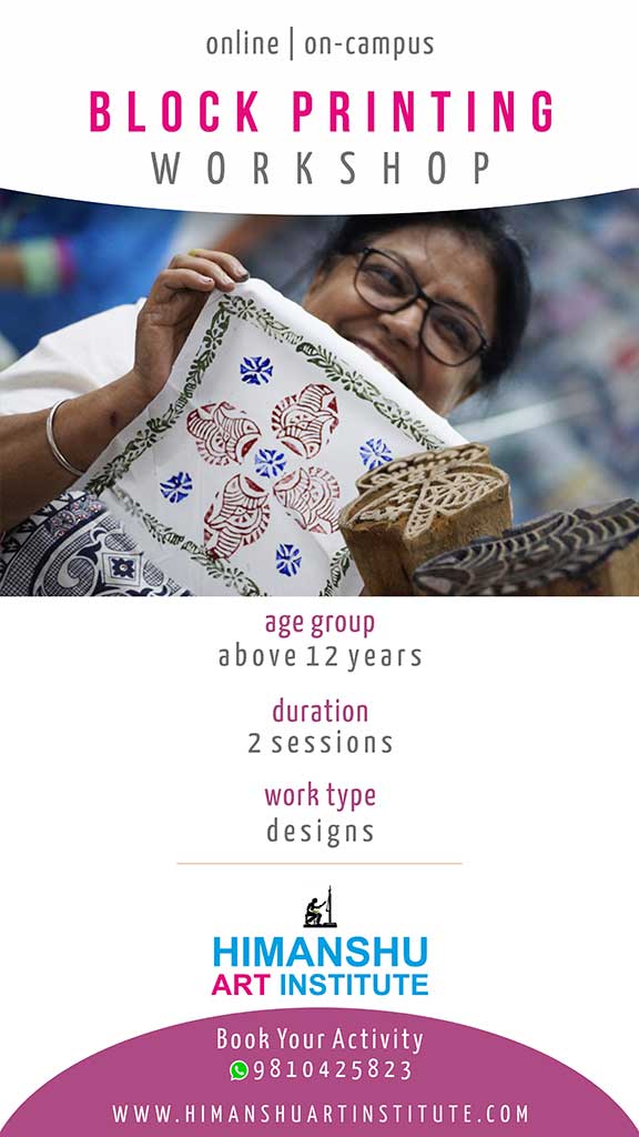 Join Online or Offline Block Printing for Senior Citizens
