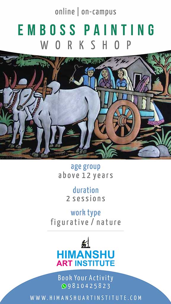 Join Online or Offline Emboss Painting for Senior Citizens