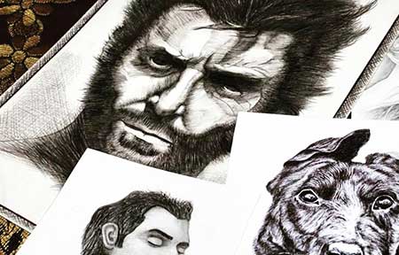 Charcoal Shading Workshop for Senior Citizens
