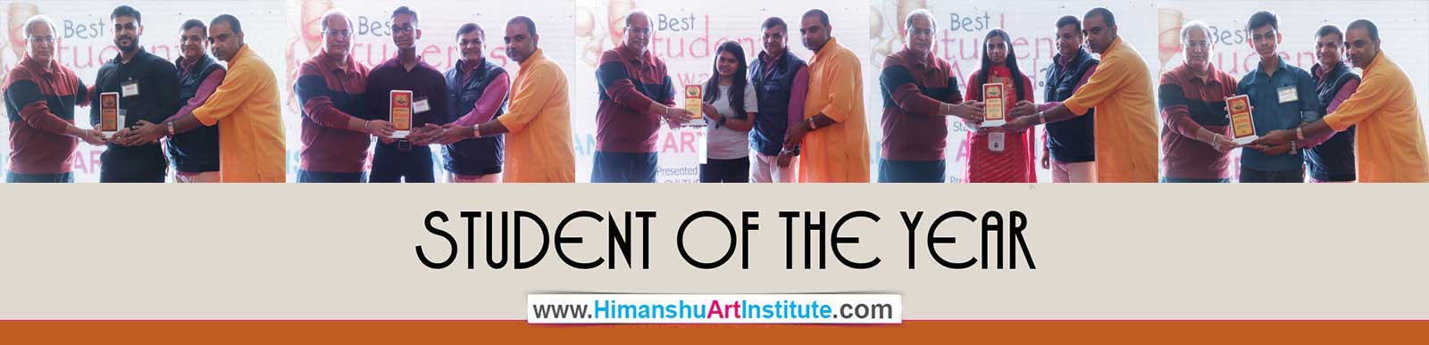 Students of the Year - Akash Maurya was Awarded Best Student for Fine Arts 2019, Abhishek Bisht was Awarded Best Student for Drawing & Painting 2019, and Bindu Kohli was Awarded Best Student for Drawing & Painting 2019 at Himanshu Art Institute, Best Fine Art Institute in India, Best Fine Art Institute in Delhi, Fine Art Institute in Patel Nagar, Best Art and Craft College in India, art and craft courses in delhi, Himanshu Art Institute is Best Institute of Fine Arts, Best Institute of Art & Crafts