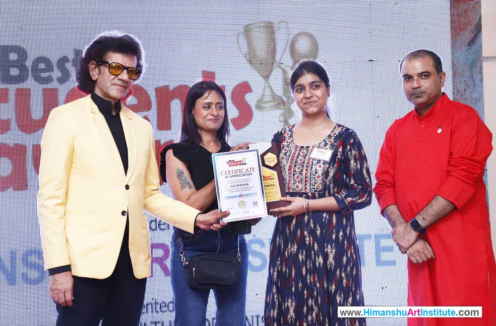 Anu Bansal Awarded for Best Student in Fine Arts at Himanshu Art Institute, Best Fine Art Institute in India, Best Fine Art Institute in Delhi, Fine Art Institute in Patel Nagar, Best Art and Craft College in India, art and craft courses in delhi, Himanshu Art Institute is Best Institute of Fine Arts, Best Institute of Art & Crafts